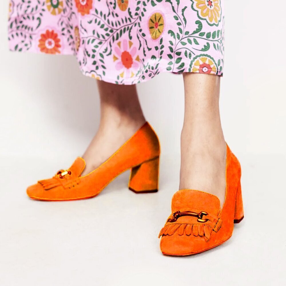 *RARE* Boden Ghillie Heeled Loafers